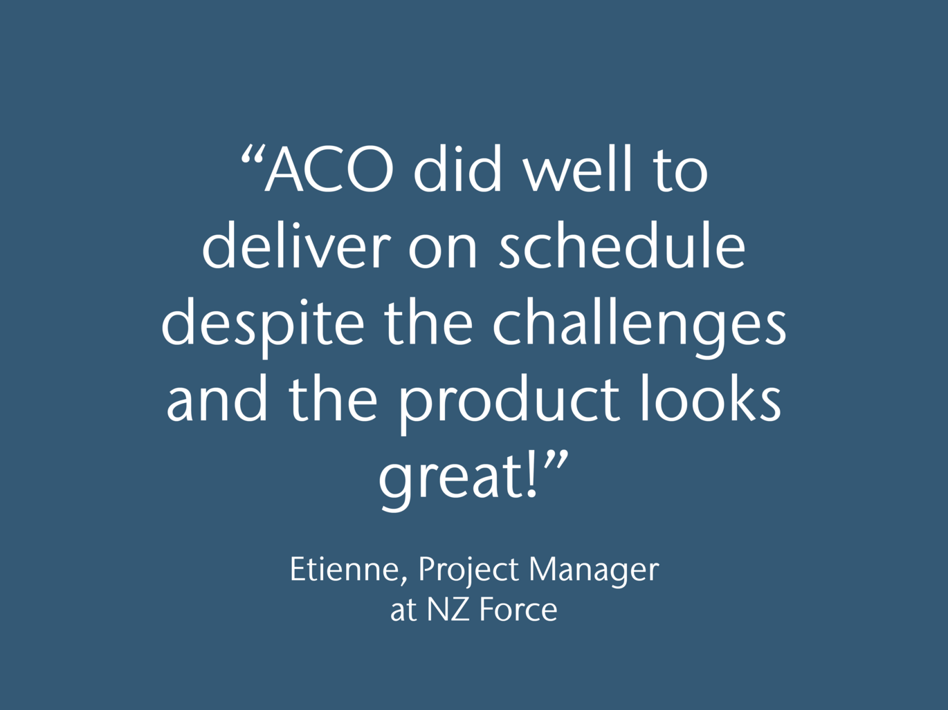 Testimonial Etienne NZ Force 2